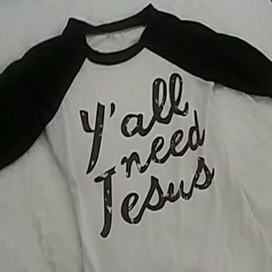 Message baseball tee